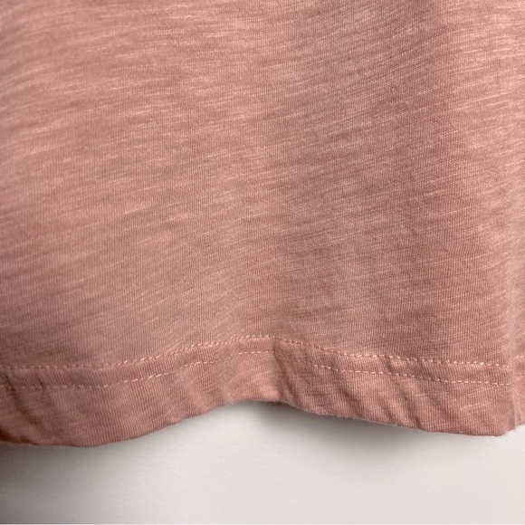 Refined Canvas Tequila Diet Peachy Pink Relaxed Fit Short Sleeve Slub Knit Tee - Picture 7 of 9